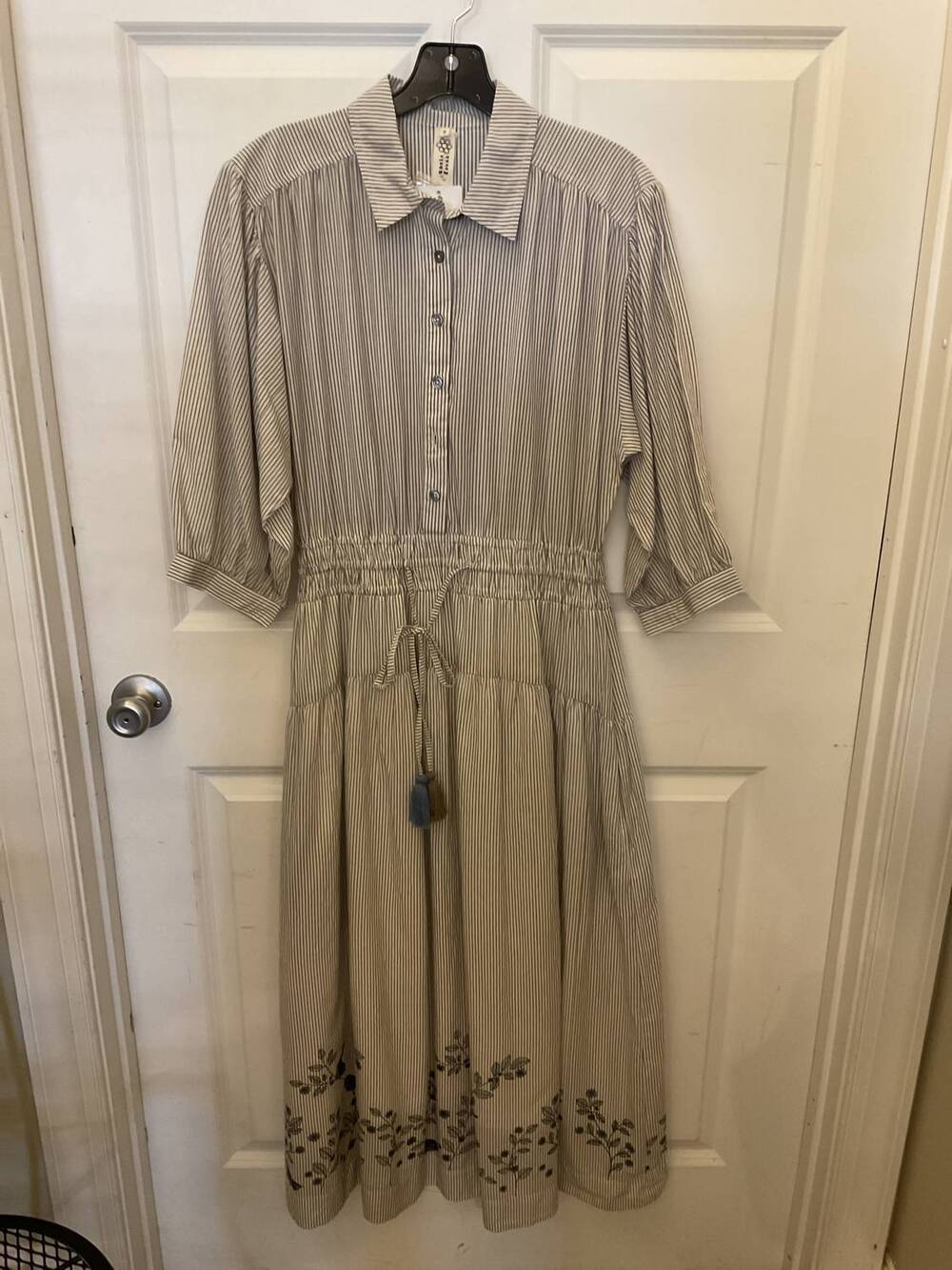 NEW UNCLE FRANK women's bird on a wire dress in khaki